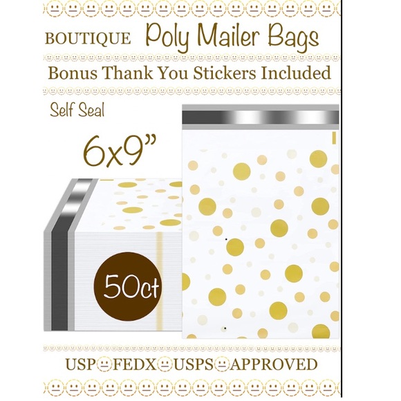 50ct~ 6x9” ~ Poly Mailer Bags 🫥🆕🫥
50ct Free Thank You Stickers. - Picture 1 of 9